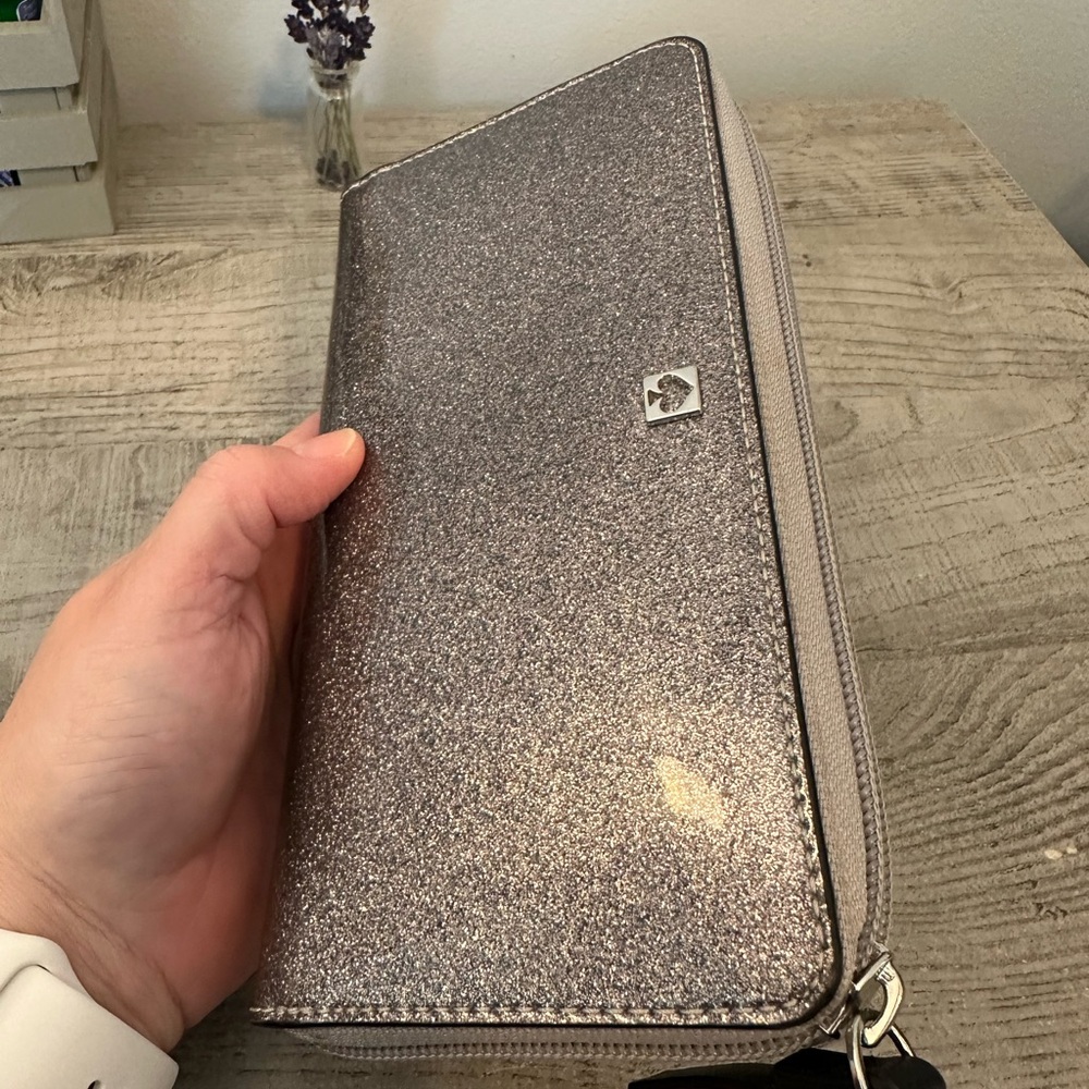 Kate Spade Silver Glitter Wallet
